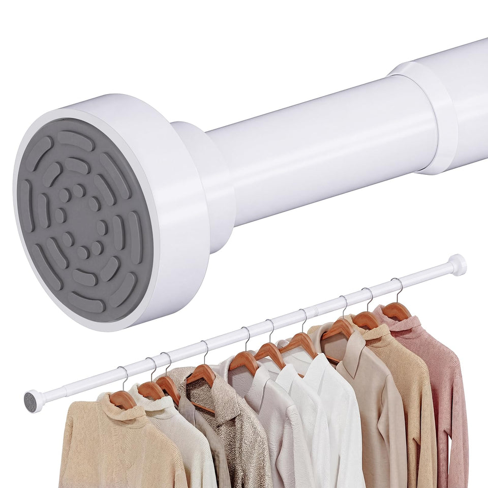 Supforce no-drill closet rod extended for versatile hanging