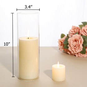 SUPMIND tall cylinder vases, ideal for succulent displays and modern home accents