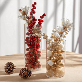 SUPMIND clear glass vases with stable bases for reliable centerpieces.