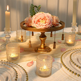 SUPMIND clear glass votive holders for baby shower or bridal shower decor