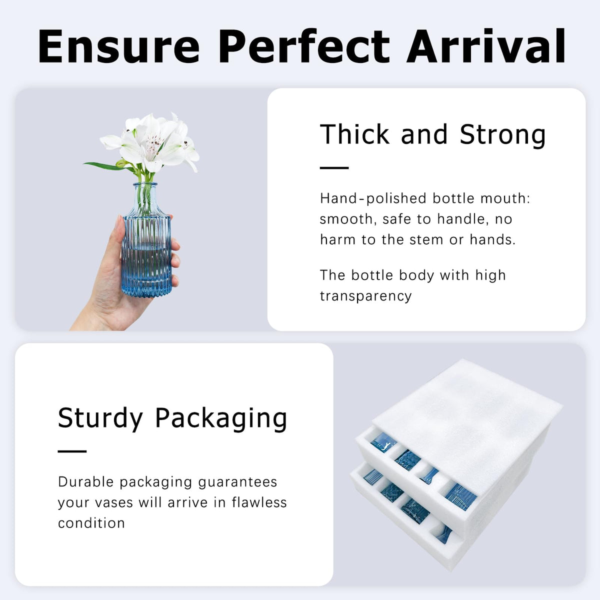 SUPMIND gift-ready vintage glass vases for celebrations.