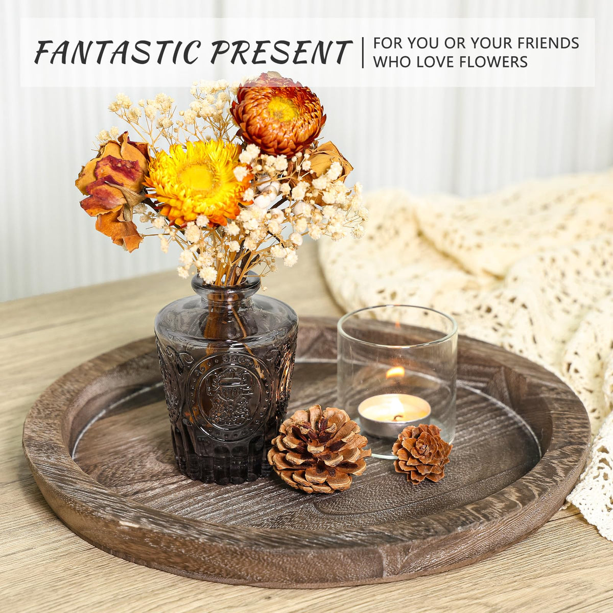 SUPMIND Gift-ready glass vases for anniversaries, birthdays, or housewarmings.