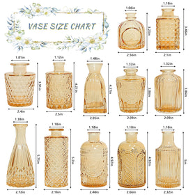 SUPMIND durable thick glass bud vases resist breakage during events and celebrations
