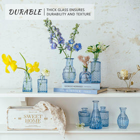 SUPMIND thick glass vases resist breakage while catching light.