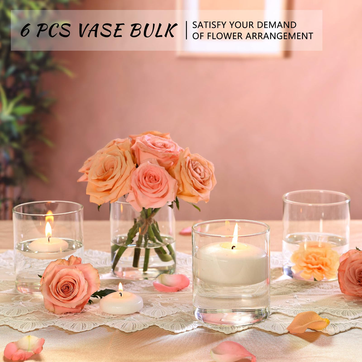 SUPMIND wedding table centerpiece vases perfect for romantic receptions.