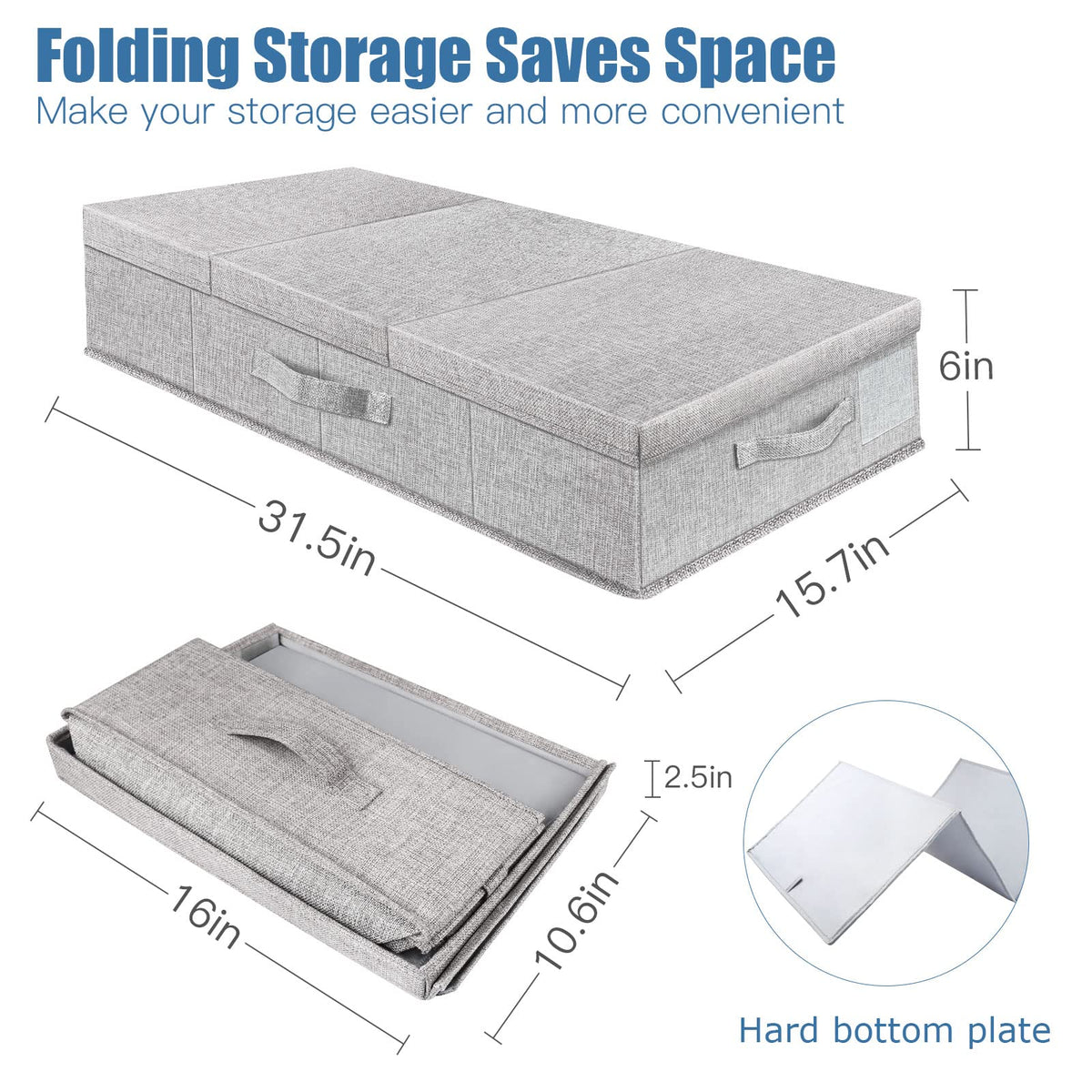 Supowin foldable lid design lets you view contents quickly.