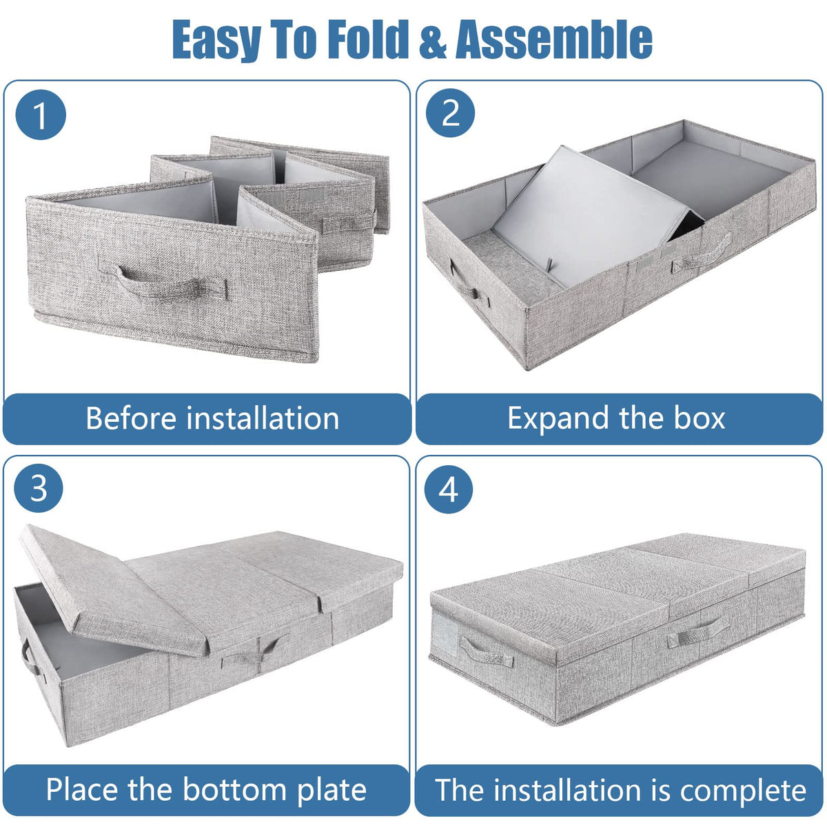 Supowin sturdy-bottom bin resists deformation for long-term use.