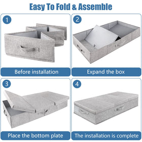 Supowin sturdy-bottom bin resists deformation for long-term use.