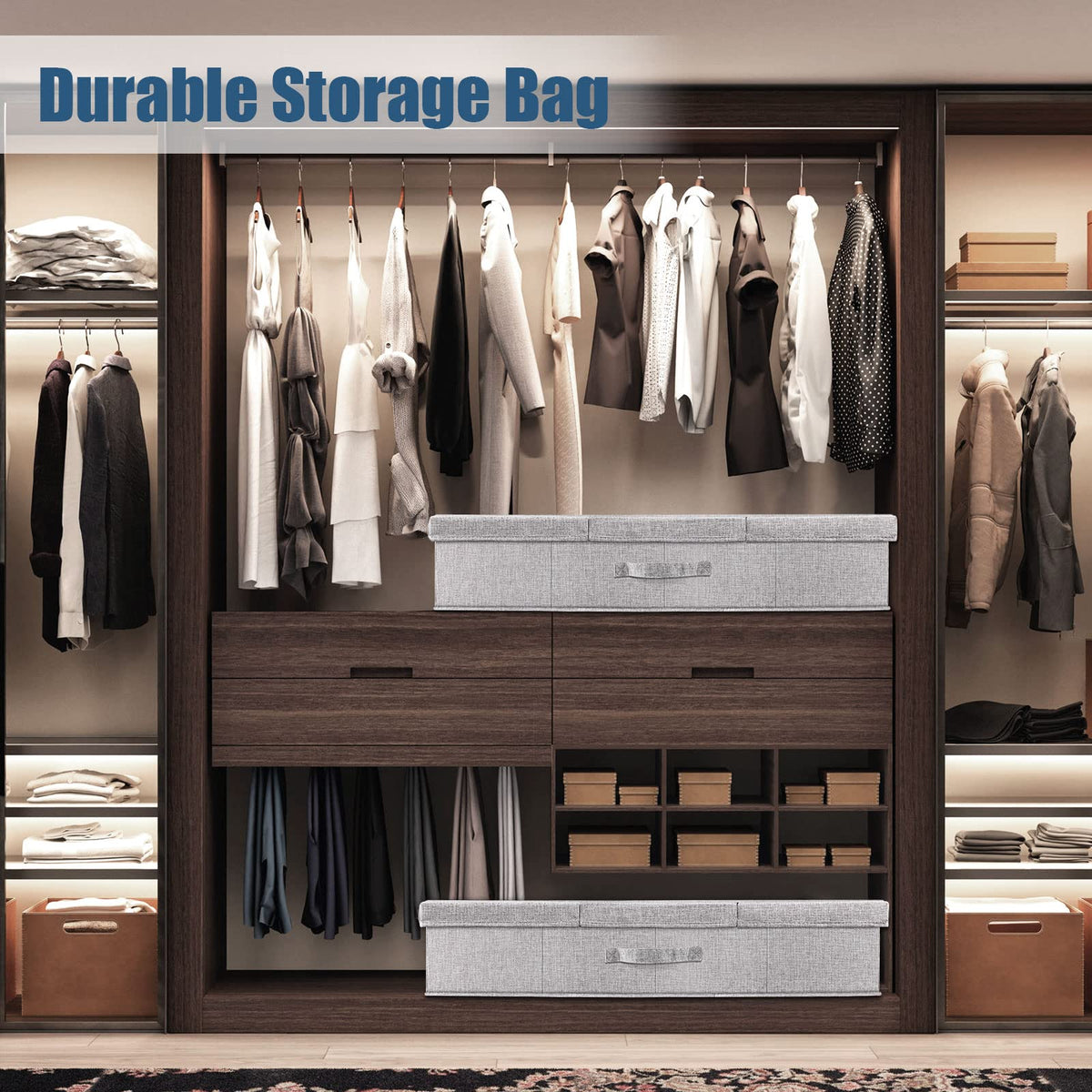 Supowin stackable design helps keep a room neat.