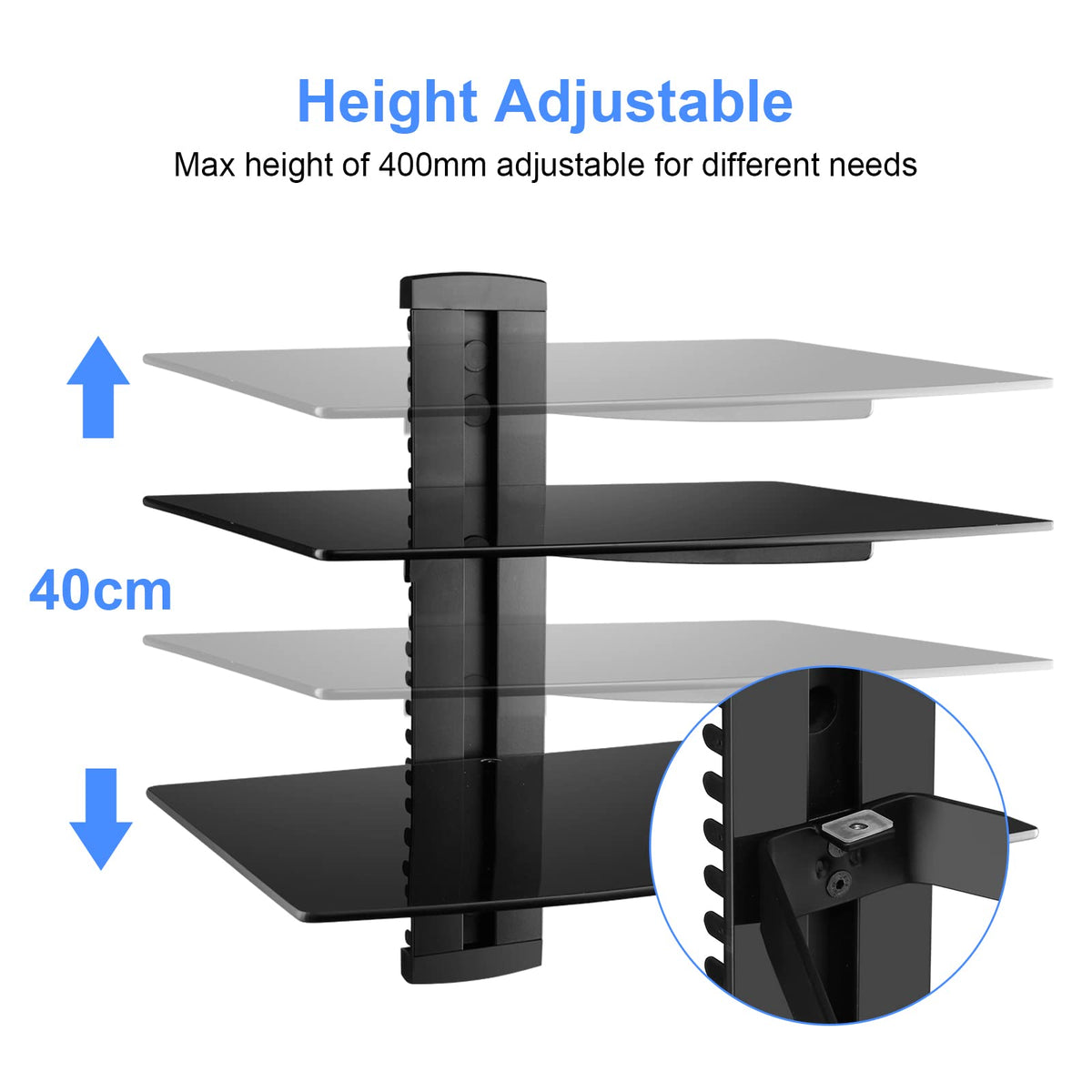 Suptek easy-install guide with fittings for quick mounting on walls