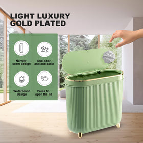 Supteron sealed lid enhances odor control in rooms.