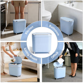 Supteron press lid offers quiet disposal and odor control