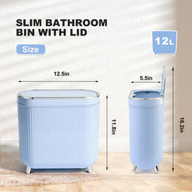 Supteron water-resistant polypropylene bin withstands moist bathroom areas