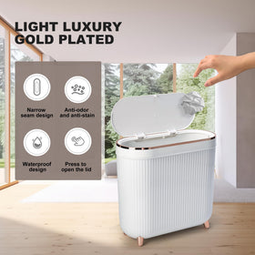 Supteron water-resistant polypropylene trash bin stays clean in humidity