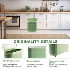 Supteron waterproof plastic trash bin ideal for moisture-prone bathrooms.