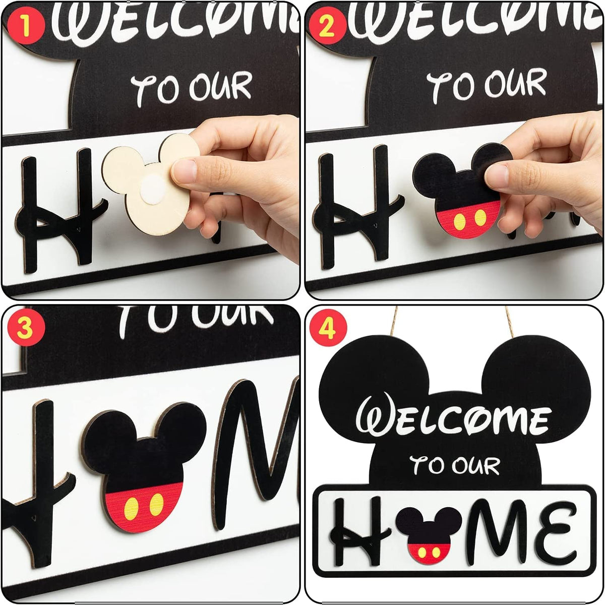 SUPYFD front door decor suits indoor or outdoor use year-round.