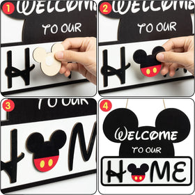SUPYFD front door decor suits indoor or outdoor use year-round.