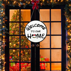 SUPYFD porch decor brightens entry with festive accents.