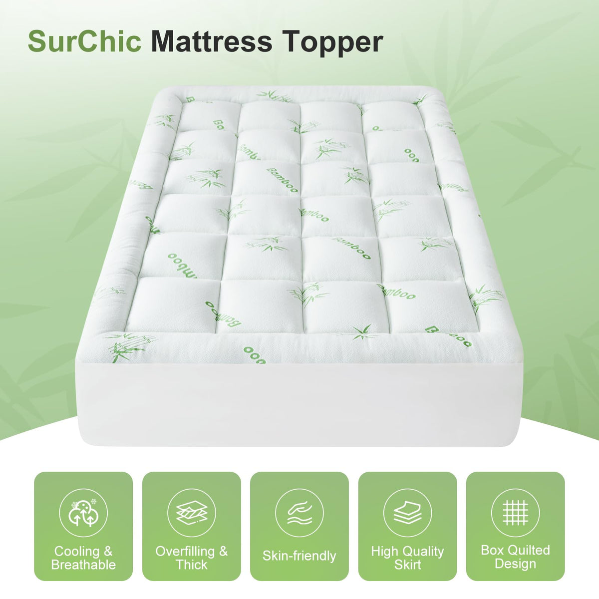 SurChic machine-washable design supports easy cleanup and freshness.