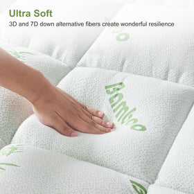 SurChic king size topper in a clean bedroom setting for instant refresh.