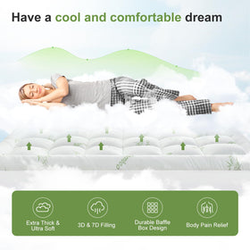 SurChic plush topper creates cloud-like softness for every night.