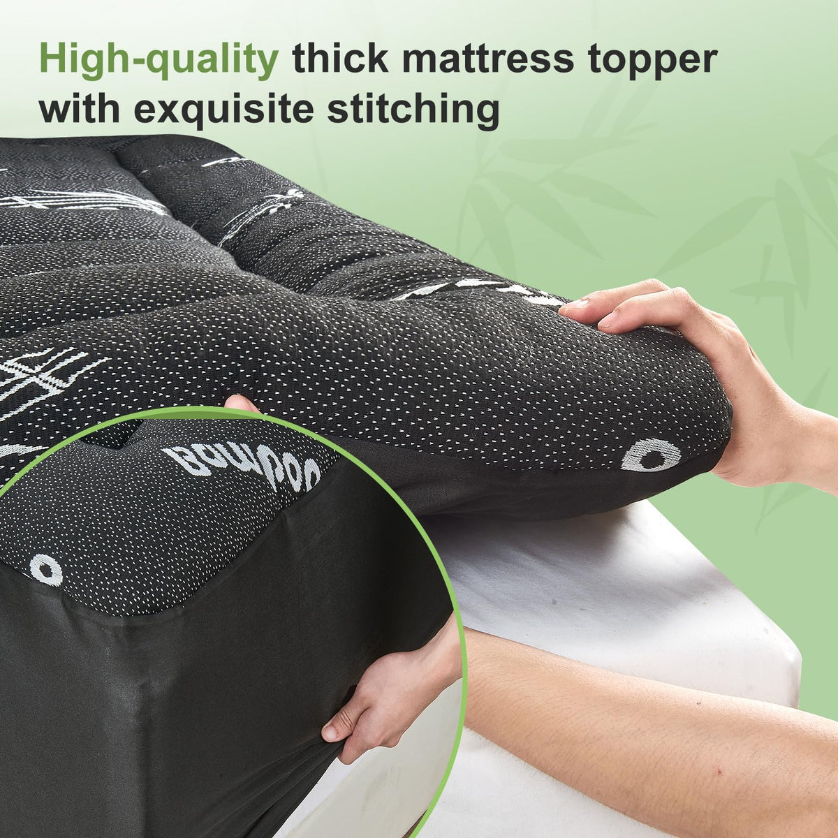 SurChic topper easy-care machine washable for regular cleaning.