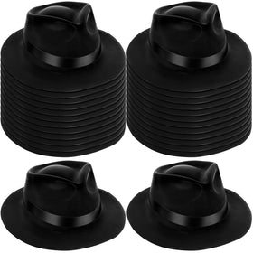 Sureio 24-pcs gangster hat pack for group costumes and parties.
