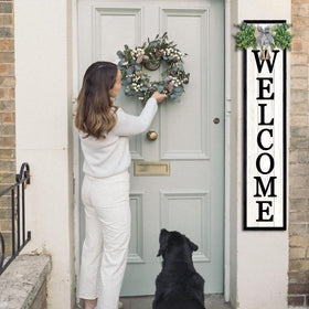 Surfapans eucalyptus leaves accent adds natural warmth to porch or wall.