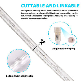 SURNIE 50 ft kit includes mounting clips and ties