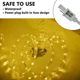 SURNIE rope light shows connectable design for seamless outdoor layouts