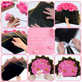 Suryushi home decor accent with shimmering roses for year-round charm.