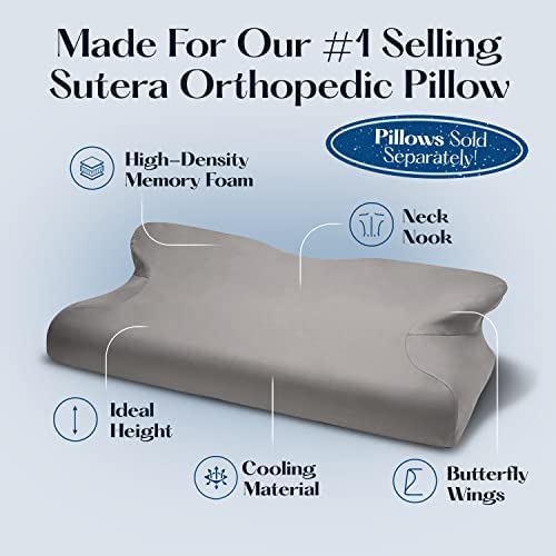 Sutera Dream Deep Pillowcase size-fit diagram with standard pillow shapes