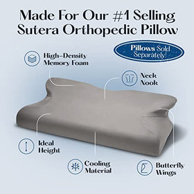 Sutera Dream Deep Pillowcase size-fit diagram with standard pillow shapes