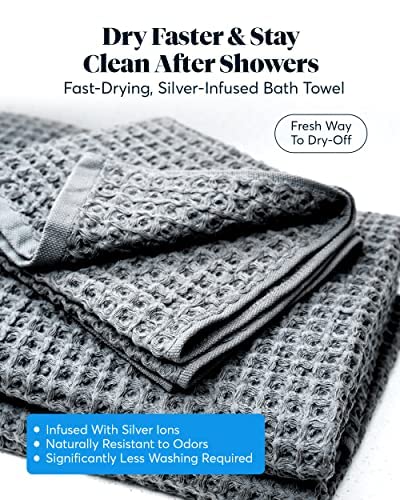 SUTERA Silverthread fast-drying waffle weave demonstrates lightweight performance.