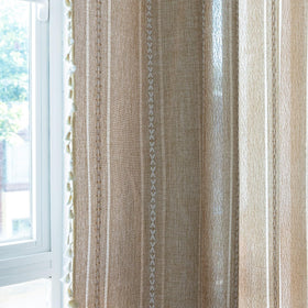 Sutuo Home boho curtain 84-inch length drapes gracefully.