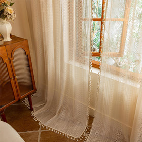 Sutuo Home crochet macrame detail adds texture and artisanal charm.
