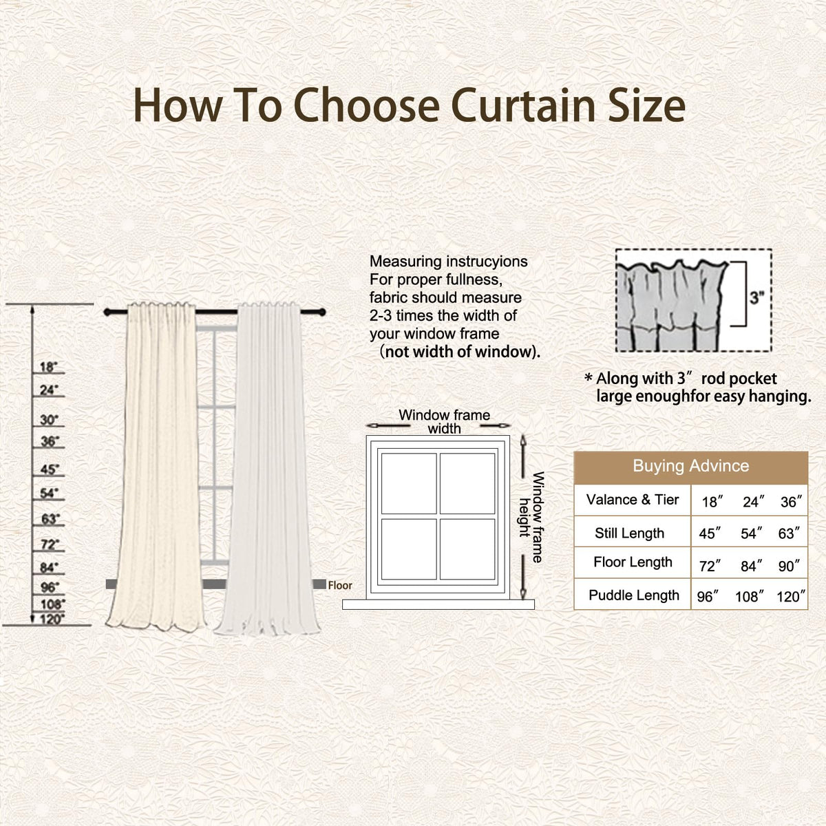 Sutuo Home living room display showing boho lace curtains with warm color