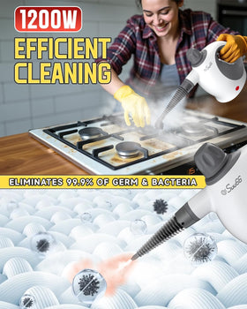 Suu66 19-piece accessory kit with brushes and nozzles for versatile cleaning