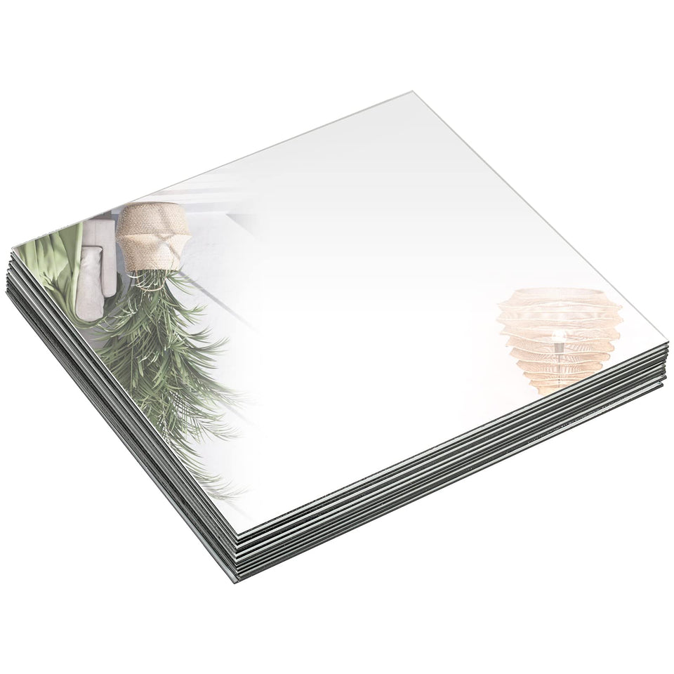 Suwimut square mirror plate centerpiece reflecting light to enhance table ambience