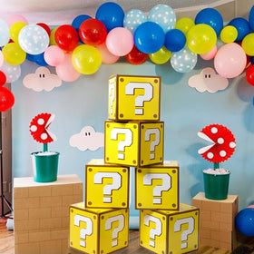 Suyeper 11-8-inch birthday party favor box ready to fill with treats.