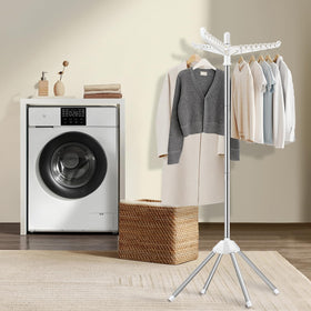 SUYU folding drying rack compact for easy storage in small spaces.