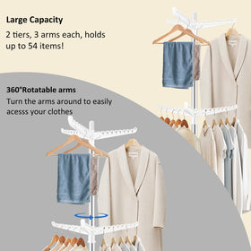 SUYU four-leg drying stand provides stable support for heavier items.