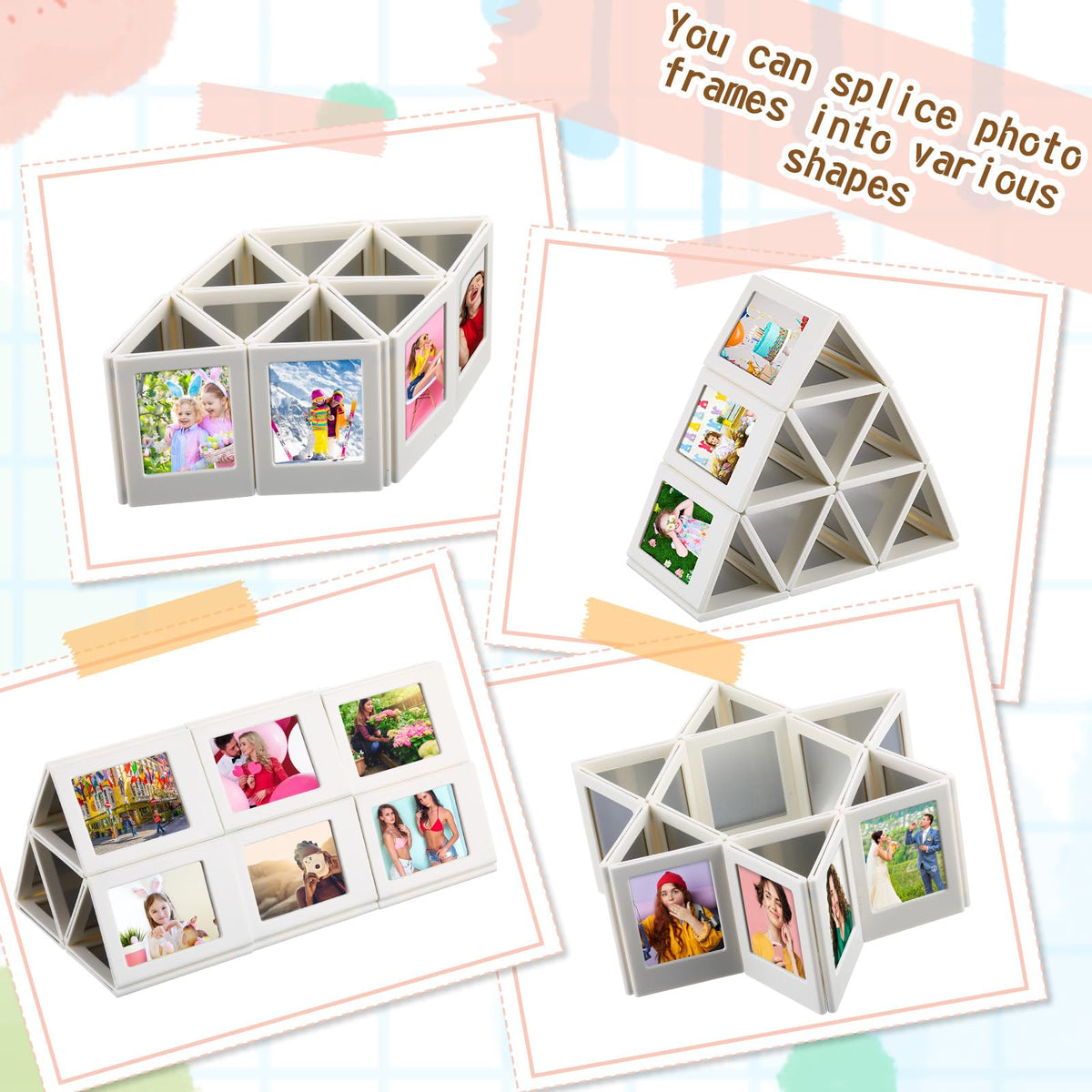 Suzile mini magnetic frame desk decor keeps memories within reach.