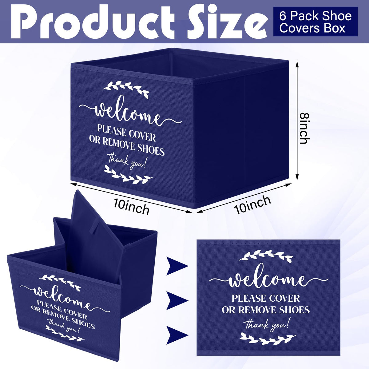 Suzile 6 pack beige shoe boxes ready for real estate open houses