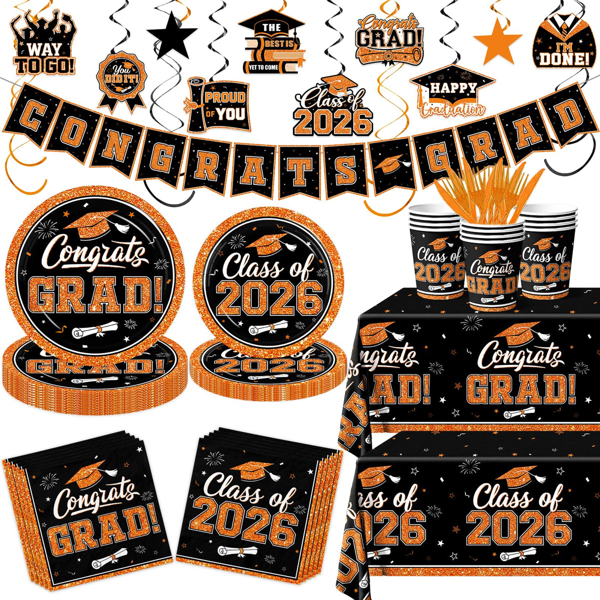 Suzkoqo class of 2026 banner enhances entryway decor and photos.