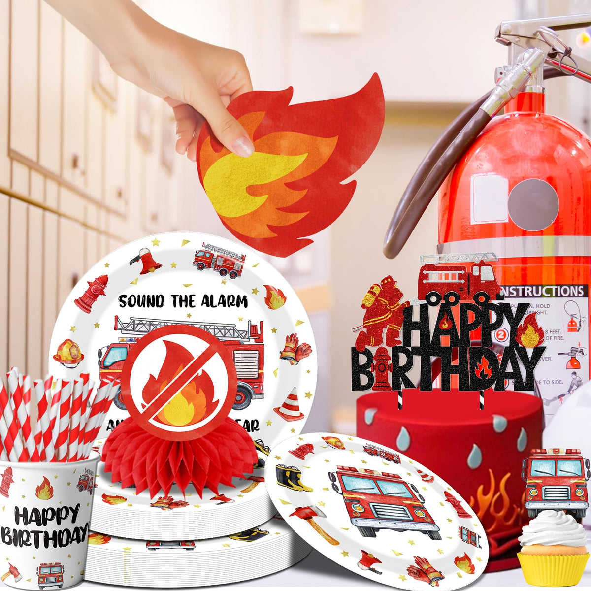 Suzkoqo firetruck cups keep drinks secure during active celebrations.
