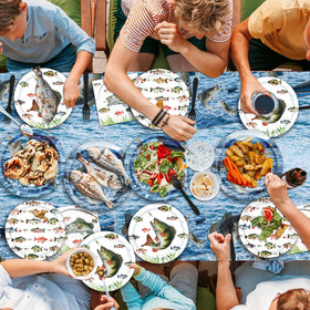 Suzkoqo Fishing cutlery provides sturdy seaside-themed utensils