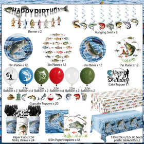 Suzkoqo Fishing tablecloth protects surfaces and enhances nautical mood