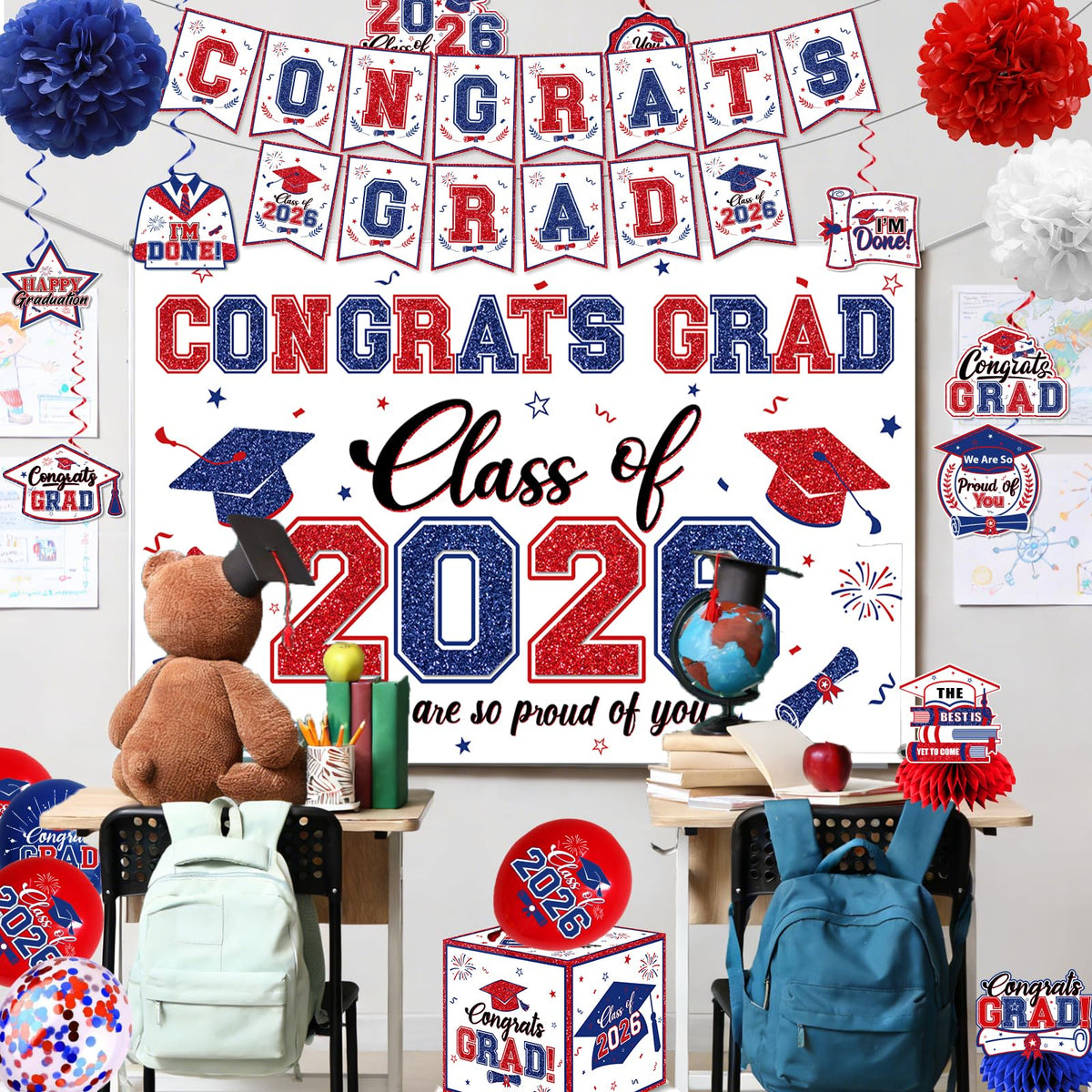Suzkoqo paper pom poms brighten the decor