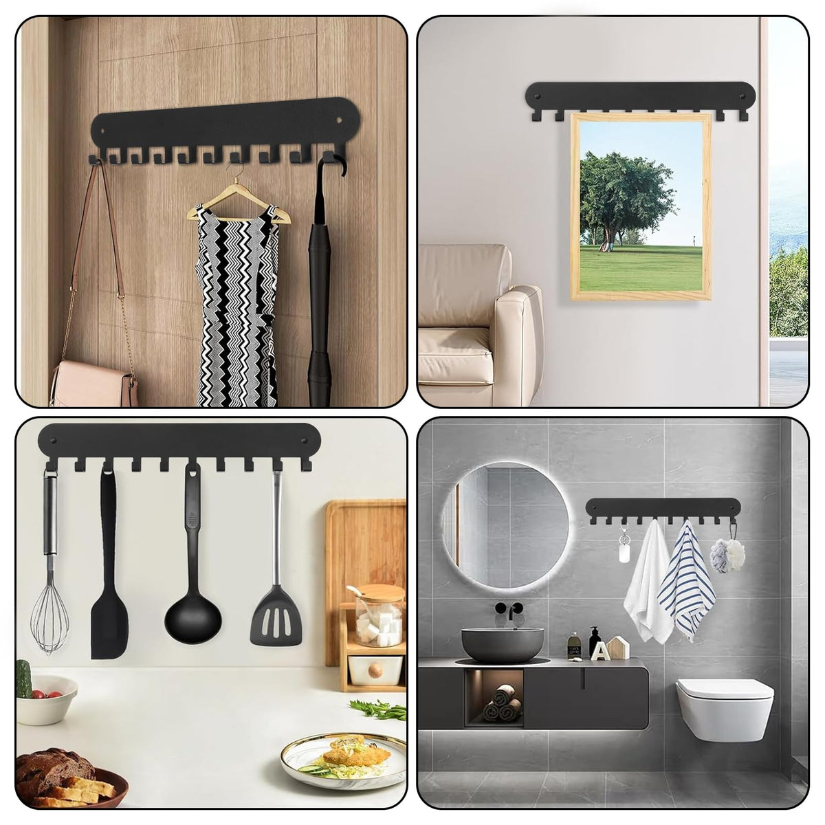 Suzurana scratch-resistant key holder keeps belongings tidy in busy homes.